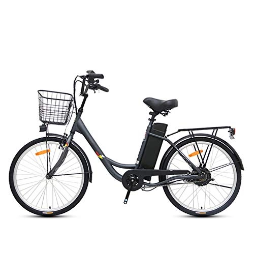 Vélos électriques : HWOEK Vélo Electrique pour Adultes, 24 Pouces Vélo de Ville électrique 250W avec Batterie au Lithium-ION Amovible de 36V 10AH Convient aux Personnes de 155 à 185 cm, Noir