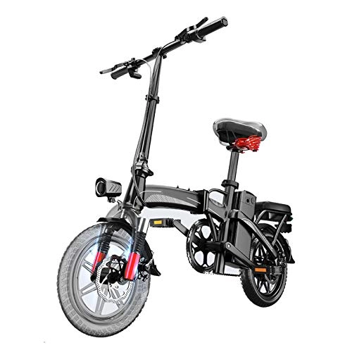 Vélos électriques : HWOEK Vélos électriques pour Adultes, 400W Adulte Pliable l'e Vélo Amovible de Grande capacité au Lithium-ION 48V 16Ah réglable Hauteur du Guidon Unisexe