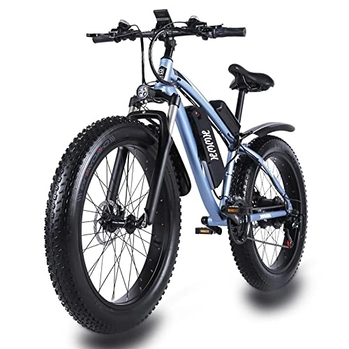 Vélos électriques : HWWH Velo Electrique Homme Vélo Électrique Urbain Femme 26 Pouces VTT Electrique Adulte 3 Modes de Conduite et 21 Vitesses Batterie au Lithium 48V / 17Ah Charge 180kg