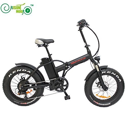 Vélos électriques : HYLH 48V 500W 8Fun / Moteur de moyeu de Bafang 20 Pouces Ebike Mini Pliant Le Gros vlo lectrique de Pneu avec la Batterie au Lithium de 48V 12.5AH