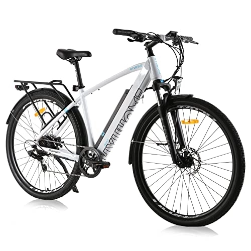 Vélos électriques : Hyuhome E Bike Vélo électrique pour homme 28" - Pour homme et femme - Avec batterie au lithium 36 V 12, 5 Ah et transmission Shimano 7 vitesses