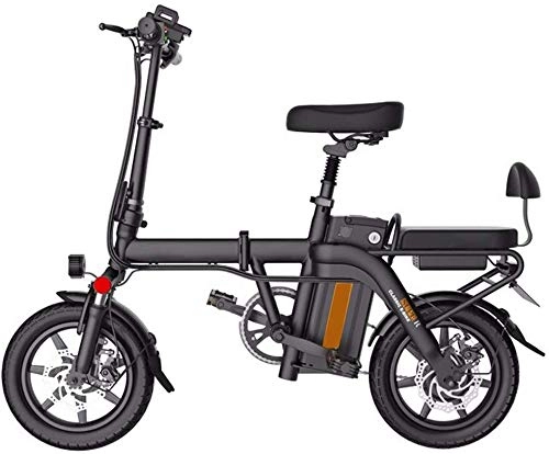 Vélos électriques : INSGOS Vélo Électrique Vélo Électrique Pliant Voiture Électrique Adulte Batterie Au Lithium Double Frein À Disque Électrique Scooter Durable / Noir / 120 miles