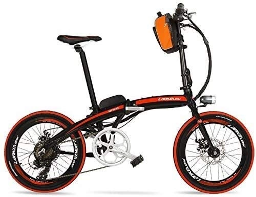 Vélos électriques : JINHH Adultes 240W 48V 12Ah Portable 20 Pouces vélo Pliant E, vélo électrique à pédale en Alliage d'aluminium, Deux Freins à Disque, (Couleur: Bleu Standard)