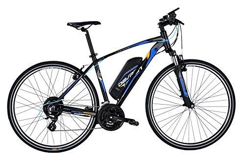 Vélos électriques : John Mc Wilson Cycles devron-28161-52-n Vélo électrique Mixte Adulte, Noir, 52 cm