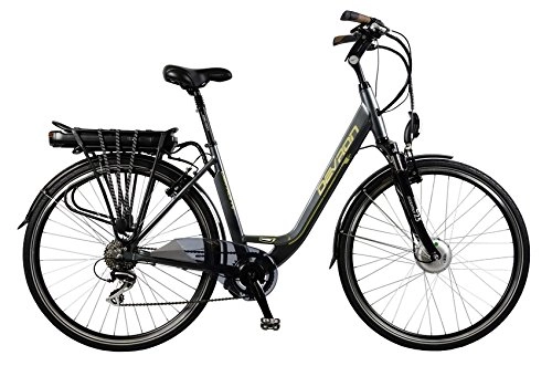Vélos électriques : John Mc Wilson Cycles Hybrid Power Vélo électrique Mixte Adulte, Titane, 53 cm