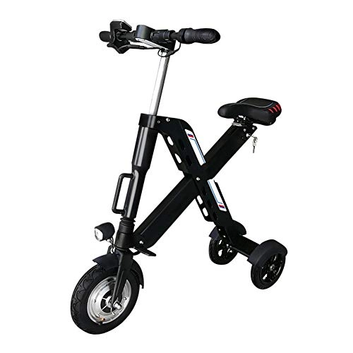 Vélos électriques : Joyfitness Adulte Mini électrique Pliant vélo en Aluminium Cadre 350W Lithium Vélo Aventure en Plein air, Noir