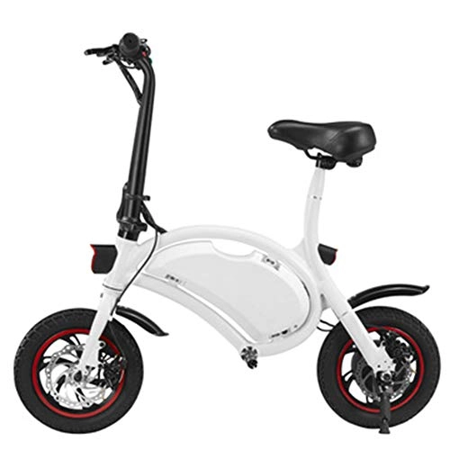 Vélos électriques : Joyfitness Scooter électrique 12 Pouces 36V Pliant vélo électrique avec 4.4Ah Batterie au Lithium, Double Disque de Frein Adulte Voiture électrique, Noir