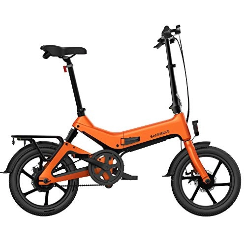 Vélos électriques : JsJr-K-In Vélo Pliant, vélo électrique Pliant, vélos Pliables pour Adultes, Frein à Disque de vélo Pliant électrique Portable réglable pour Le vélo en Plein air
