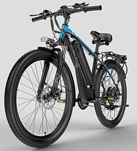 Vélos électriques : JXXU VTT électrique avec télécommande, Grande Amovible Capacité Lithium-ION (48V 4000W), vélo électrique 21 Vitesses Vitesse et Trois Modes de Travail (Color : C)