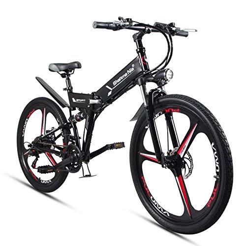 Vélos électriques : KPLM Vlo lectrique Pliant Adulte 26 Pouces de Batterie au Lithium de vlo de Montagne de Route de Bicyclette de Puissance de 26 Pouces cyclomoteur