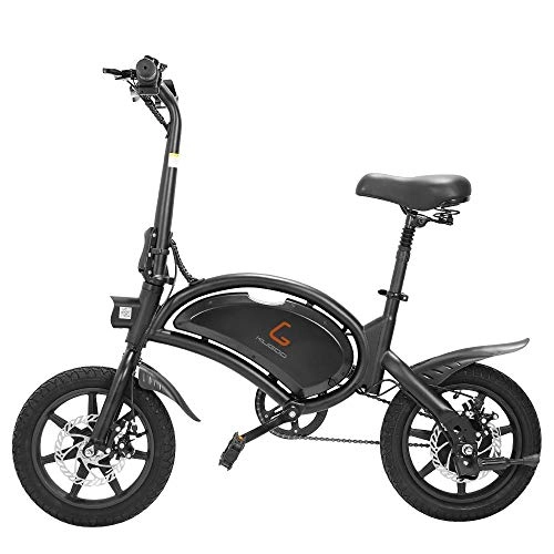 Vélos électriques : KUGOO B2 Vélo Électrique Pliant avec Pédales pour Adultes Vitesse maximale 45 km / h Batterie au Lithium 7, 5AH Pneus pneumatiques de 14 Pouces Support d'application