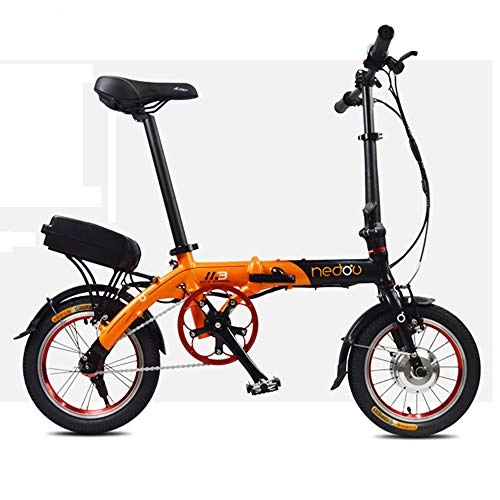 Vélos électriques : lai Mini vlo lectrique, vlo lectrique Pliable, 36V 250W 17.5Ah avec clairage Avant LED pour Femme Adulte, B