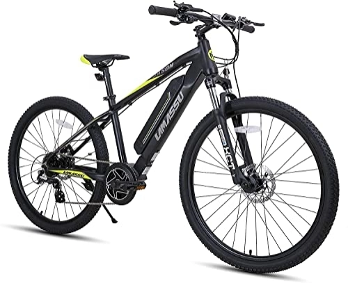 Vélos électriques : LAMASSU Vélo électrique Pedelec de 27, 5 pouces pour homme et femme avec Shimano 8 vitesses et moteur central de 250 W et batterie au lithium 36 V 11, 6 Ah