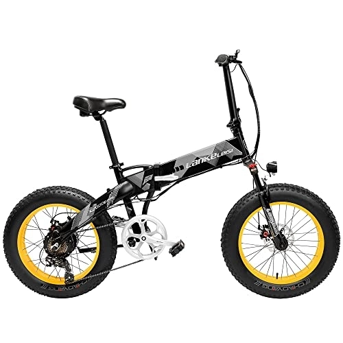 Vélos électriques : Lankeleisi X2000 Plus 1000W 12.8Ah (Jaune)