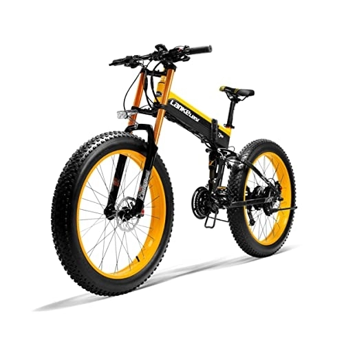 Vélos électriques : Lankelisi XT750PLUS Vélo électrique pliable 48 V 17, 5 Ah 66 cm 27 vitesses VTT
