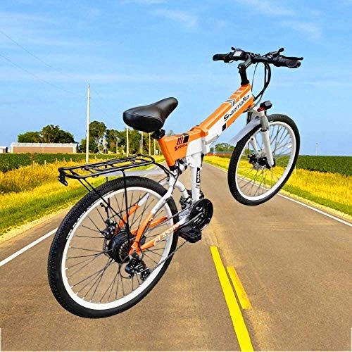 Vélos électriques : LAZNG Vélos électriques for Adultes Hommes et Femmes 48V 350W Portable Intelligent Vélo Pliant, électrique Pur Endurance 40-60km, Booster Endurance 80 km, 150 kg de Charge, 35 km / h