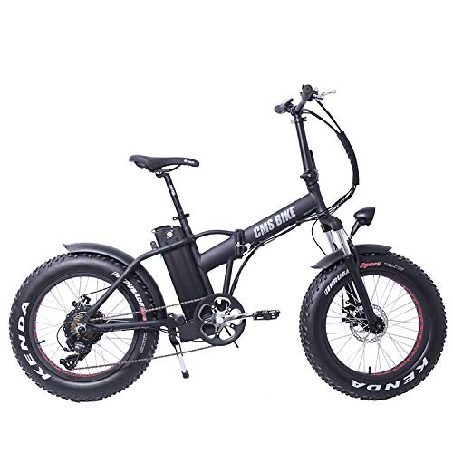 Vélos électriques : LFANH 20 Pouces Pliant à Neige électrique vélo électrique vélo, vélo de Ville avec 500W Moteur, 48V 10.4Ah Batterie, VTT Fat vélo, pédale vélo à Assistance pour Adulte Unisexe