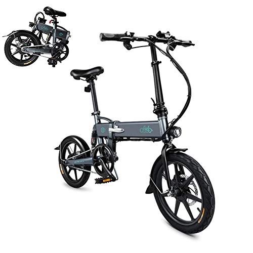 Vélos électriques : Lhlbgdz Vlo lectrique 16 Pouces Pneu Pliant Assistance lectrique vlo lectrique cyclomoteur e-Bike Moteur sans Brosse 36V 250W