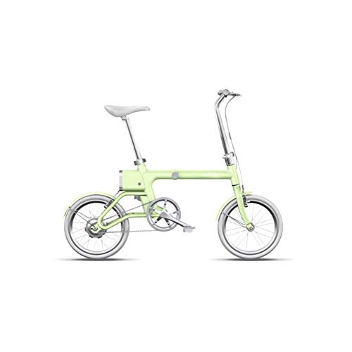Vélos électriques : LHLCG Vlo lectrique - Vlo lectrique Portable Pliable, Design Ultra lger, green1