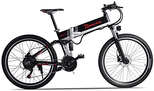 Vélos électriques : Lincjly 2020 Upgraded M80 500W 48V10.4AH lectrique VTT Suspension Avant + Batterie de rechange (Color : 500w+Spare Battery)