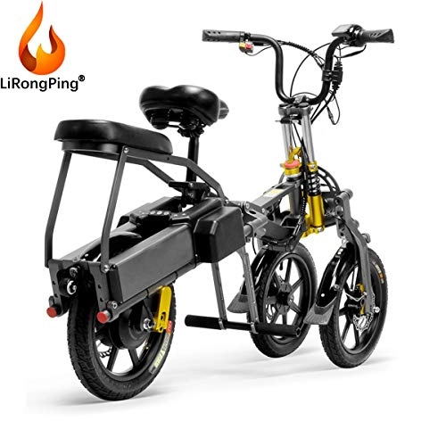 Vélos électriques : LiRongPing 3 Roues Vlos lectriques for Adultes 250W 36V 12 Vlo lectrique avec Serrure lectrique Rapide Chargeur De Batterie for Le Travail Accueil Panier Utilisation