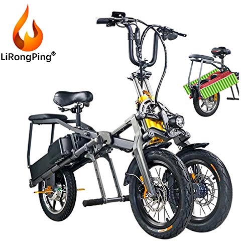 Vélos électriques : LiRongPing E-Bike vlo lectrique avec Batterie 48V, Vitesse Max 30KM / h, vlo avec sige Ajustable pour Hommes Femmes Adultes, Facile Monter