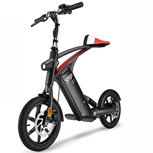 Vélos électriques : LIUJIE VTT Vélos électriques pliants avec Amovible Lithium 36v10ah Moteur Puissant 250W Mode et vélos électriques intelligents, Noir
