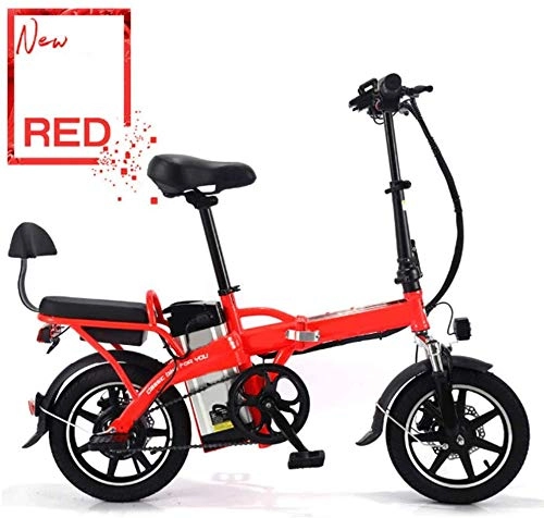 Vélos électriques : LKLKLK lectrique Pliant Vlo avec 48V 20Ah Amovible Au Lithium-ION, 14 Pouces avec Ebike 350W Brushless