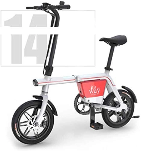 Vélos électriques : LKLKLK Mini-Vlo lectrique 240W lectrique Vlomoteur Poids Lger avec 48V10A Batterie Au Lithium Intelligente Induction Phares Compteur Multifonction (Pliable)
