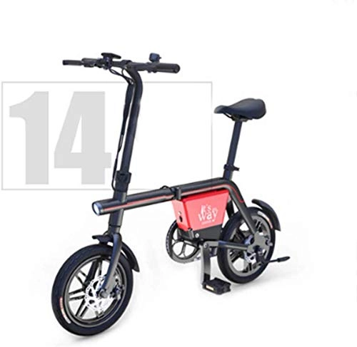 Vélos électriques : LKLKLK Mini-Vlo lectrique en Alliage D'aluminium 48V 4AH / 8AH Lithium Intelligente Induction Phares Compteur Multifonction (Pliable)