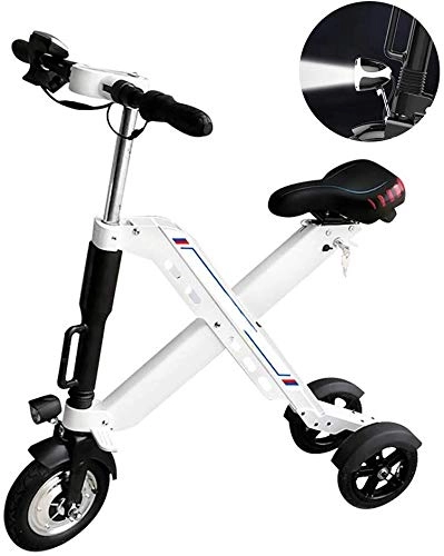 Vélos électriques : LKLKLK Scooter Électrique, Jusqu'à 15 MPH, Petit Corps Portable Pliant Compteur Intelligent