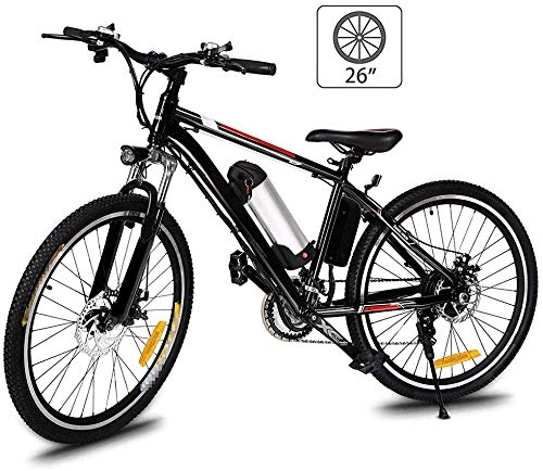 Vélos électriques : LKLKLK Vlo De Montagne lectrique 26 '' avec Batterie Lithium-ION Amovible De Grande Capacit (36V 250W), pour Vlo lectrique pour Adultes, Vitesse 21 Vitesses Et Trois Modes De Fonctionnement