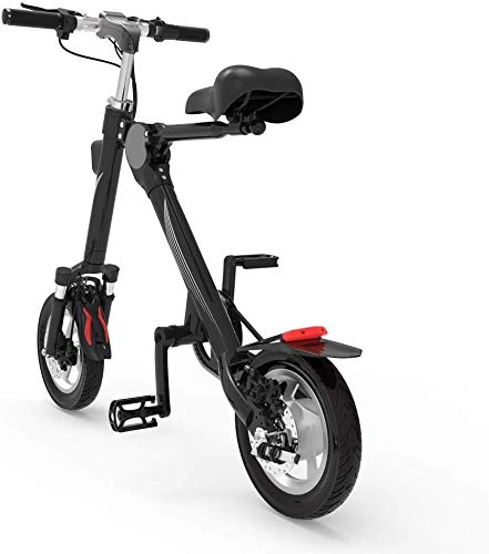 Vélos électriques : LKLKLK Vlo lectrique Pliable pour Scooter lectrique avec clairage LED, Double Frein, Navetteurs pour Adultes