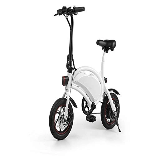 Vélos électriques : LLDKA Vélo électrique, Pliable vélo avec 250W brushless, Soutien App, 12 Pouces Roue Vitesse Max 25 kmh E-Bike pour Les Adultes et Les navetteurs, Blanc