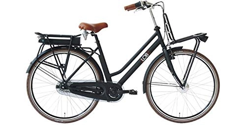 Vélos électriques : llobe E-Bike Holland Roue Rose ndaal Lady, 283G, Porte-bagages 71, 12cm (28pouces)