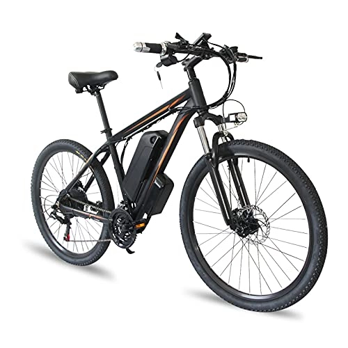 Vélos électriques : LMBXAIP VéLo éLectrique, 26"48v 350w 13ah Batterie Lithium-ION Amovible Mountain Ebike pour Hommes / Autonomie Pure (40km), A