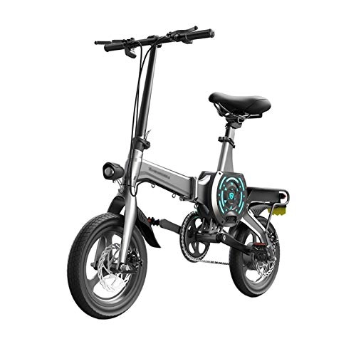 Vélos électriques : LOMJK Vélo électrique Pliant, Moteur de 14 Pouces 36V 36V 10, 4ah Smart App électrique Pédal de Bicyclette Assistante Adulte vélo Youth Youth Equitation Voyage (Taille : 130KM)