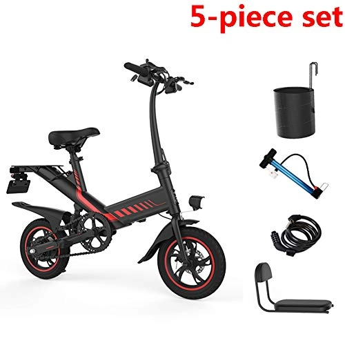 Vélos électriques : LTLSF Mini Vlo lectrique Pliable, Vlo lectrique Adulte Portatif Batterie Amovible 3 Modes 36V / 10Ah, 35-45Km Unisexe, B