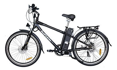 Vélos électriques : luftek vélo électrique modèle 312 St Black 10 Ah Carbon Look