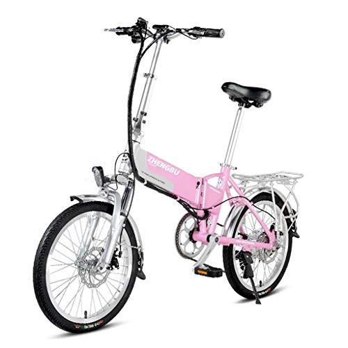 Vélos électriques : Luyuan Vlo lectrique Pliant de Batterie au Lithium de cyclomoteur Mini Batterie Adulte de Voiture, Hommes et Femmes, Petite Voiture lectrique (Color : Gray, Size : 122 * 36 * 96CM)