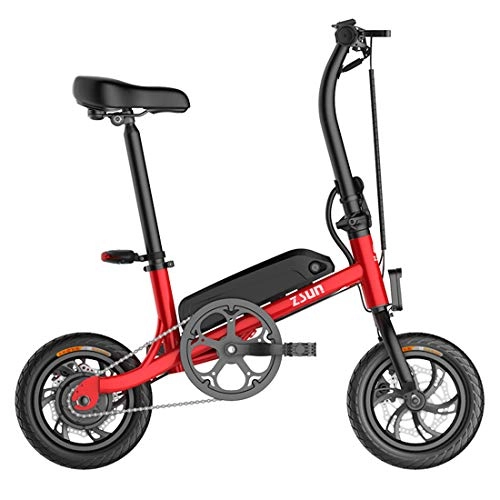 Vélos électriques : Lvbeis VéLo Electrique VAE Pliant De Ville Portable VTT Vitesse Jusqu'à 40Km / h Velo Assistance Electrique De Route pour Adultes, Red