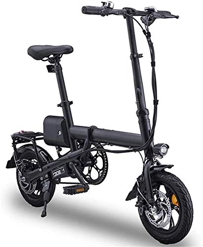 Vélos électriques : Léger 12" Adultes électrique pliant, vélo pliant E-Bike léger avec 350W / 36V batterie Vitesse maximale 25 km / h for les adultes et les adolescents et les navetteurs Compete, charge maximale est 100