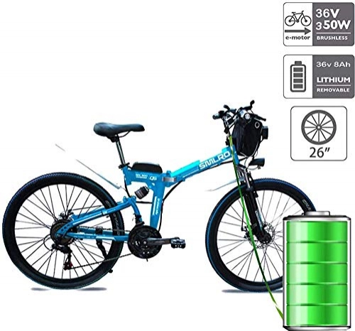 Vélos électriques : Macro Pliable e-Bike, 36V 350W vélos électriques, 8AH / 10Ah / 15AH VTT de la Batterie au Lithium, de Grande capacité avec Pedelec Batterie au Lithium et Un Chargeur, 36V 350W15AH