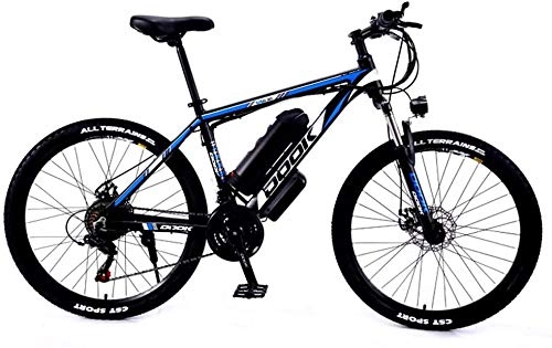 Vélos électriques : Macro électrique VTT, 250W 26 '' vélo électrique avec Batterie AC 36V 8AH au Lithium-ION pour Les Adultes, Levier de Vitesses à 5 Vitesses