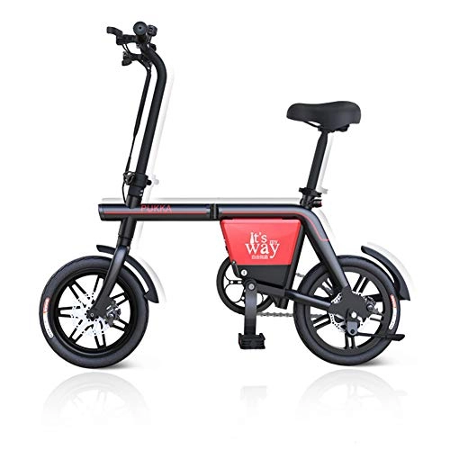 Vélos électriques : MAQLKC Scooters pour Adultes, Alliage d'aluminium Pliant vlo lectrique Batterie au Lithium de Voiture lectrique 12 Pouces vlo de 14 Pouces