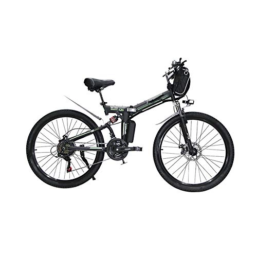 Vélos électriques : MDZZ Vélo électrique, 350W en Alliage d'aluminium de Montagne Vélos, Pliable Gears Professional 21 Vitesse de Transport à Bicyclette, Trois Modes de Travail, 36v8ah