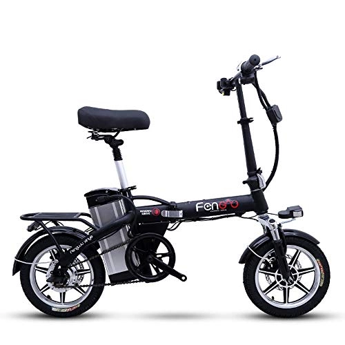 Vélos électriques : Mini Voiture lectrique Pliante, Voiture lectrique Deux Roues pour Pdales Adultes, Voiture De Voyage Pliable Batterie, Vlo De Moto Extrieur
