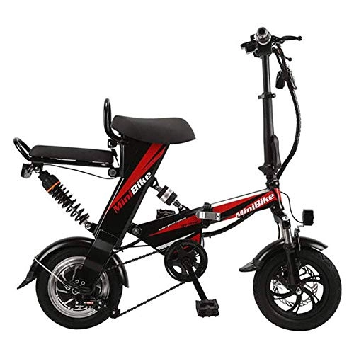 Vélos électriques : MIYNTB Pliant Vlo lectrique, Adulte Mini Folding Voiture lectrique Vlo Lger Et Aluminium en Alliage D'aluminium Cadre Extrieur Voyage Moto Vlo