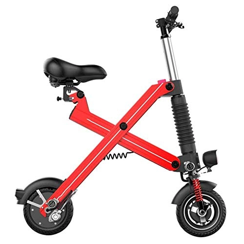 Vélos électriques : MIYNTB Pliant Vlo lectrique, Portable Petit Mini Scooter lectrique Lger Et Pliant en Aluminium Vlo avec des Pdales pour Adultes Extrieur