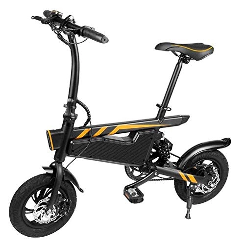 Vélos électriques : MIYNTB Vlo lectrique, Mini Portable Deux Roues Scooter Lger Et Pliant en Aluminium Vlo avec des Pdales Pliant Vlo lectrique Solde Voiture